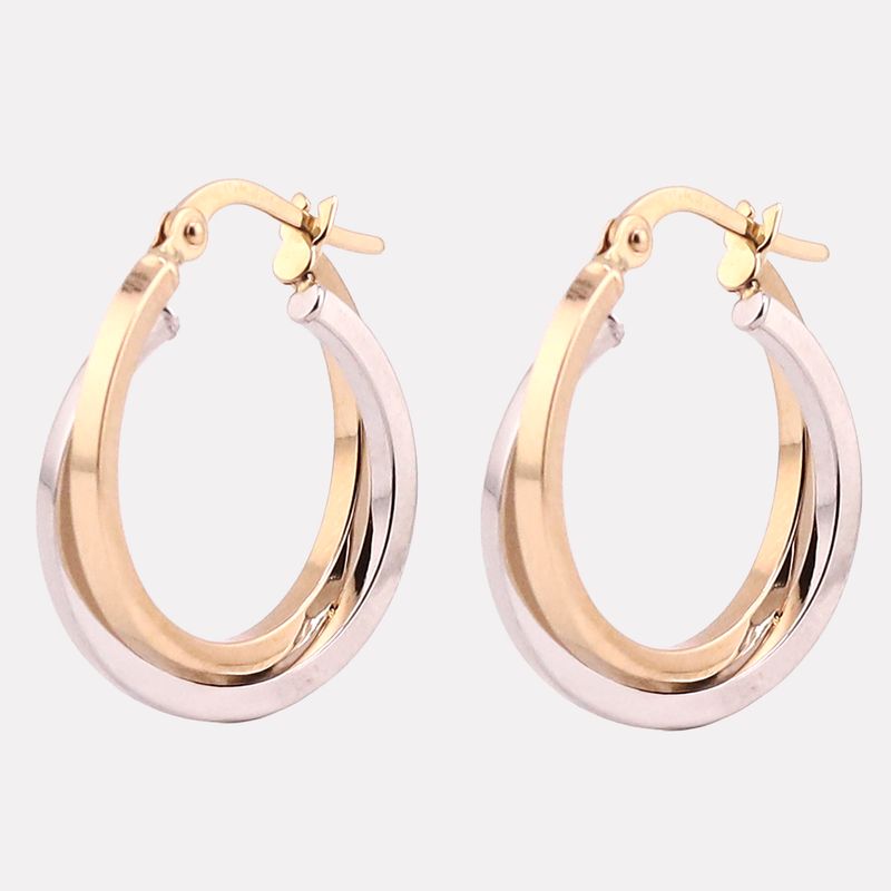 Arracadas Circ. Dobles 14k 1.6g